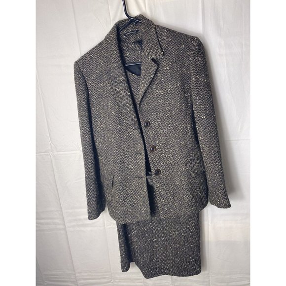 Votre Nom Classic Retro 2pc Tweed Dress W/Jacket  Sz 36 US  6 Made In France - Picture 1 of 11